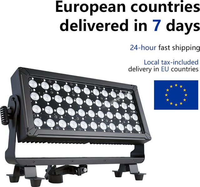AICPOSE 4er Set DMX512 IP65 Pixel RGBW Outdoor Wash Lights mit Helligkeitsregelung für DJ, Disco und Hochzeit - Bild 1