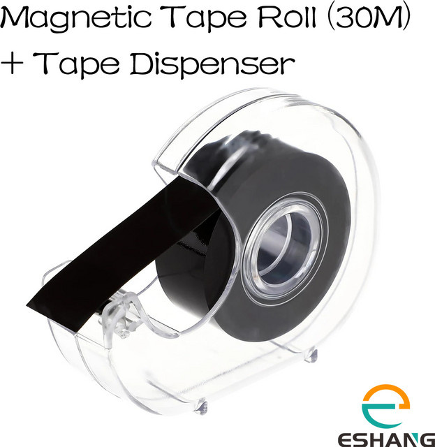 Flexibles Magnetband in Schwarz mit selbstklebender Rückseite für Fotos und Bastelprojekte, Breite: 1,9 cm, Länge: 30 m - Bild 1