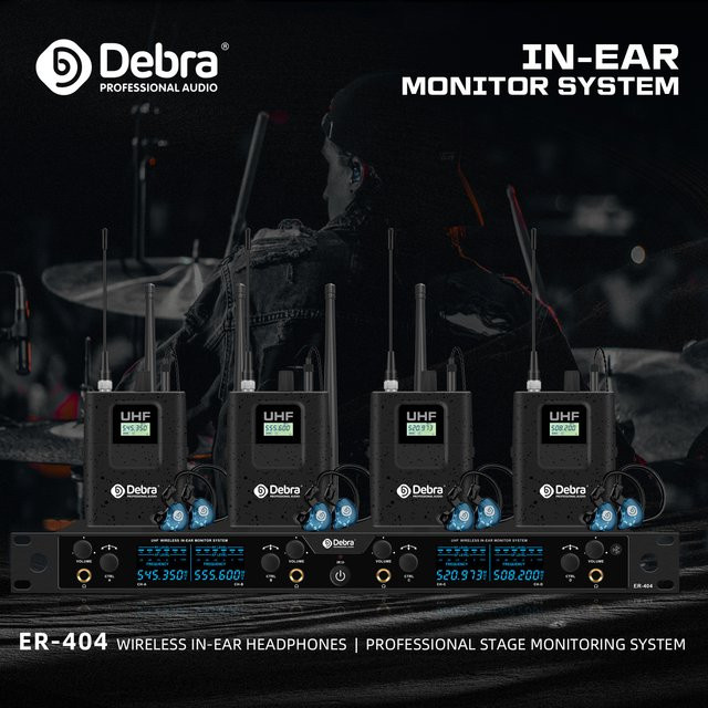 Debra ER-404 Professionelles Monitoring-System mit Bluetooth 5.0 und Infrarot-Kopplung in Schwarz - Bild 1