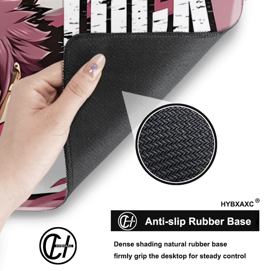 Sae Itoshi Anime Gaming Mauspad von HYBXAXC mit blauem Schloss Design in Blau und Multicolour, rutschfeste Schreibtischunterlage für PC und Laptop - Bild 3