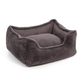 Wallace & Jones Hundebett Harmony S in Grau aus Mikrofaser mit abnehmbarem Bezug und rutschfester Unterseite - Bild 3