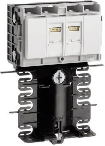 Hager Elektro-Sockelleisten-Zubehör Geräteeinsatz RJ45 Cat.6 in Weiß - Bild 1