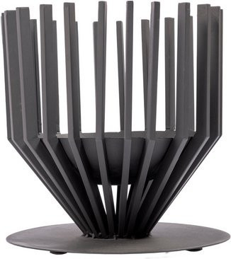 Redfire Feuerkorb Irving Medium aus Stahl in Schwarz, Durchmesser: 43 cm
