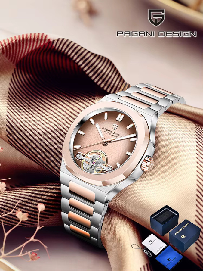 Pagani Design Armbanduhr Automatik, Edelstahl, Saphirglas, Herren - Bild 6