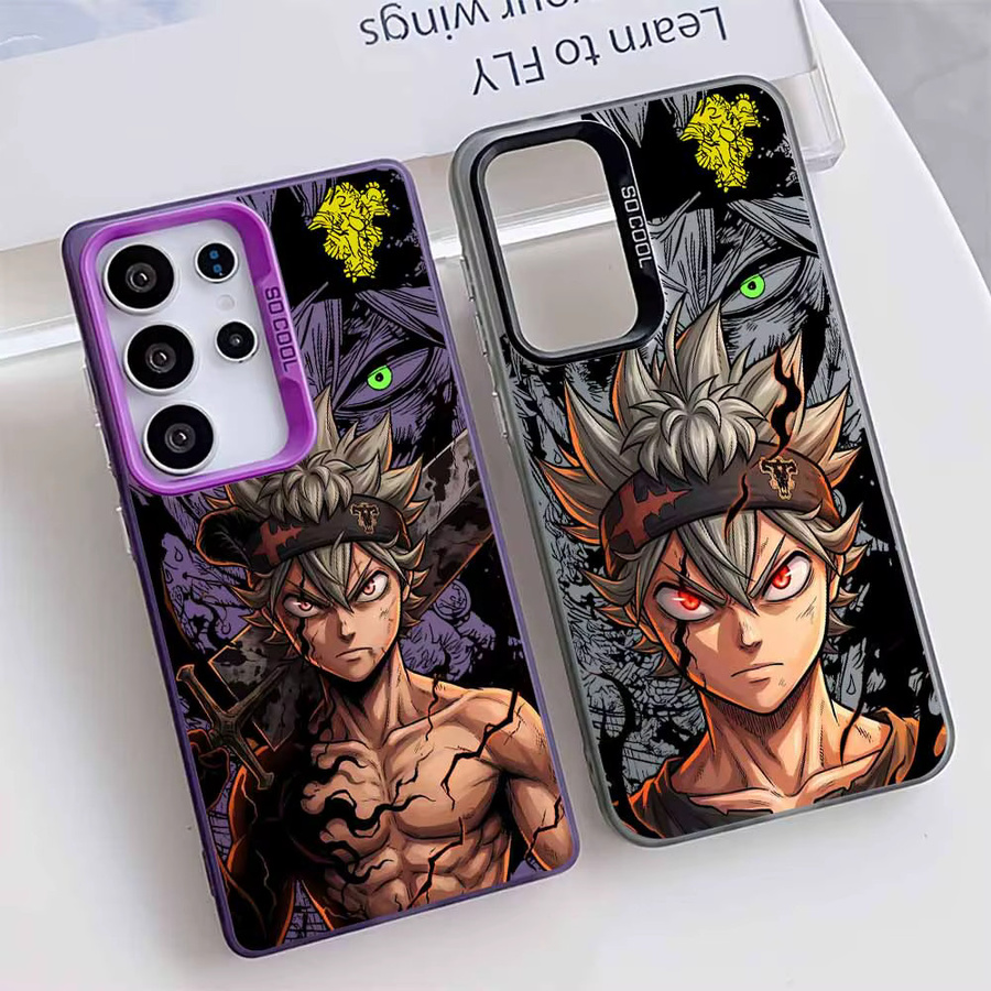 Covear Soft Phone Case Asta Black Clover für Samsung Galaxy A-Serie in Multicolour - Bild 1