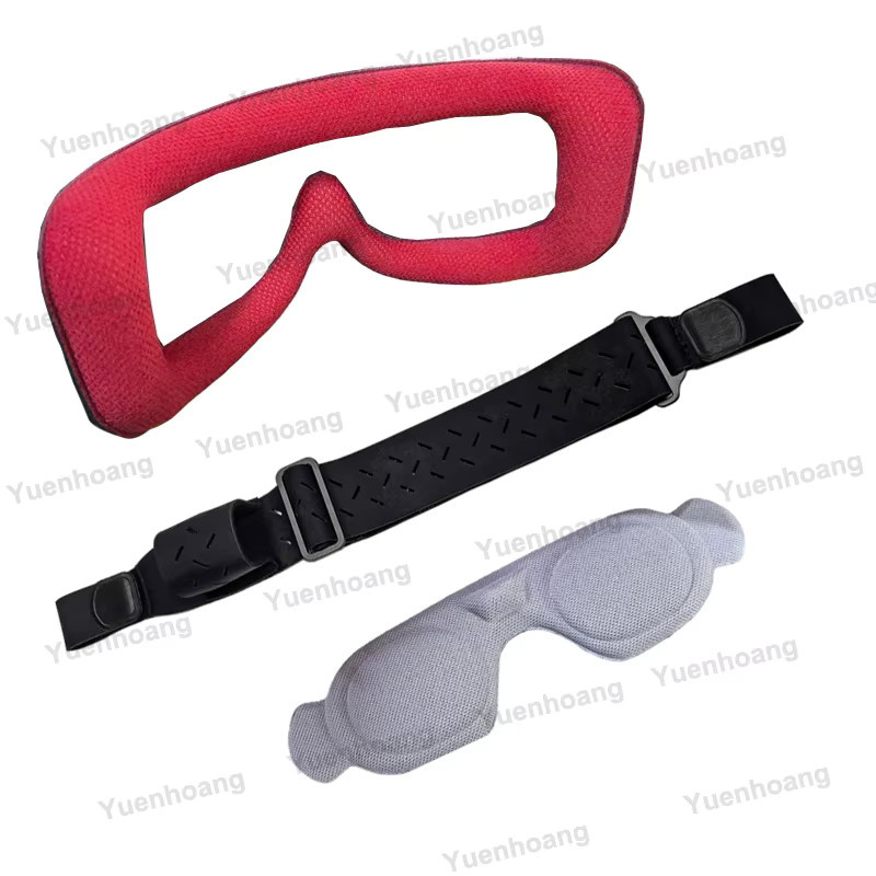 HDZero FPV Goggle 2 Vergrößertes Weiches Gesichtspolster in Rot, Hautfreundliche Schwamm-Augenmaske zur Lichtblockierung und Staubdichte Schutzabdeckung - Bild 1