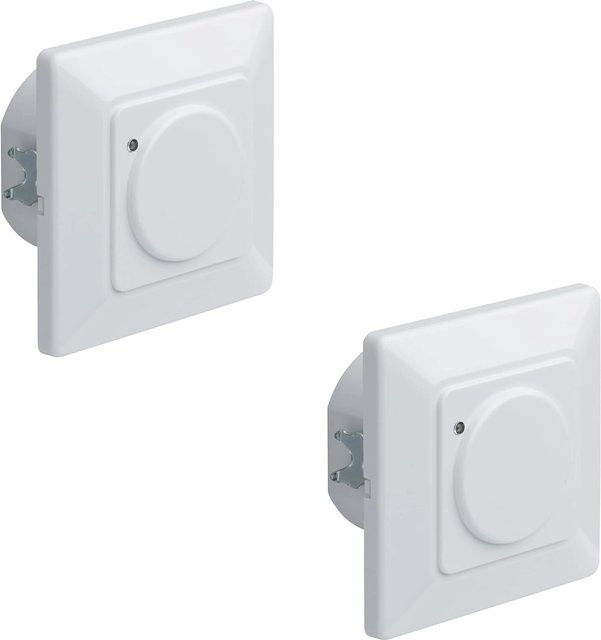 Oktaplex Unterputz Bewegungsmelder 2er Set in Weiß mit 180° Sensor und 5-15m Reichweite - Bild 1