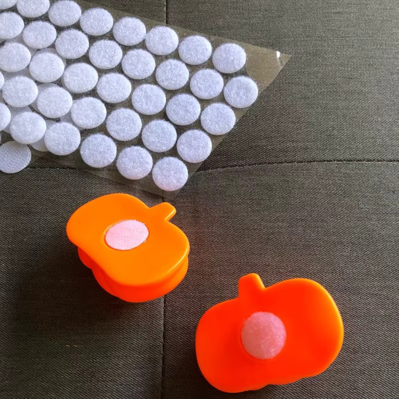 1000 Paar selbstklebende Klettverschluss-Punkte in Weiß, runde Klebefolie mit starkem Klebstoff in 10mm, 15mm und 20mm Durchmesser - Bild 4