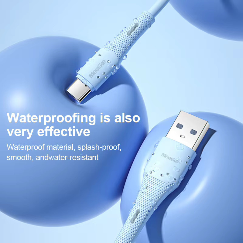 MeeGoo USB-Typ-C-Kabel in Lila mit 3 A Schnellladefunktion und USB-3.0-Datenübertragung - Bild 4