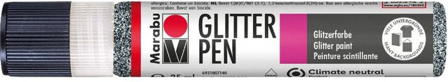Marabu Glitter Pen Glitter-Graphit in Grau und Silber - Bild 1