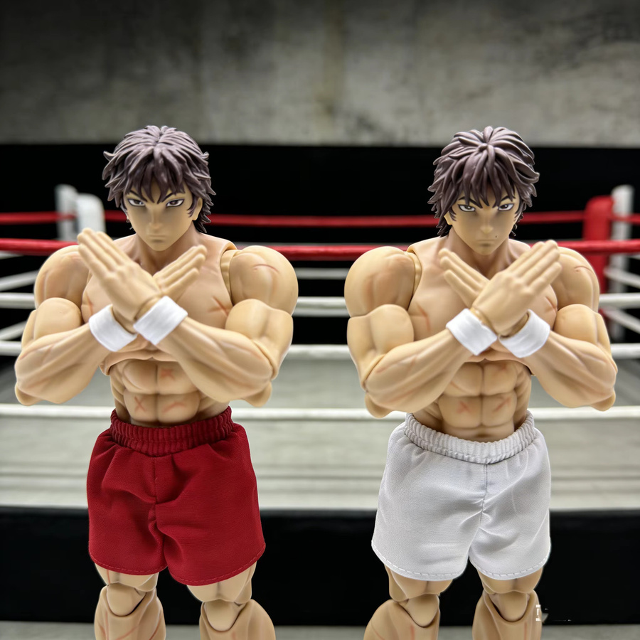 Bandai Baki Actionfigur, Muskulöse Männliche Actionfigur, Kampfpose, Austauschbares Zubehör - Bild 3