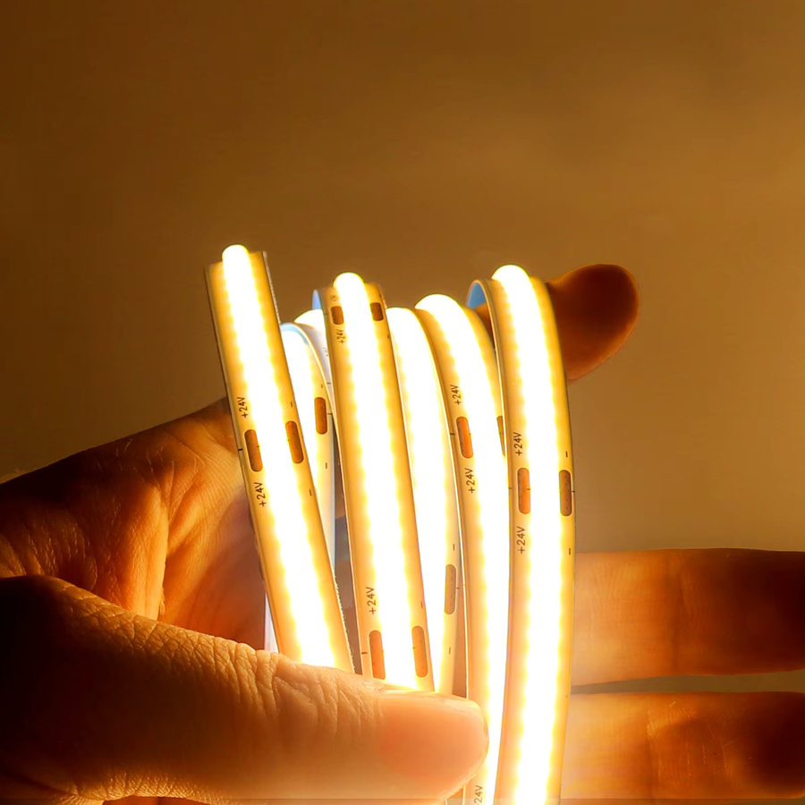 Tayire COB-LED-Streifen flexibel, Breite: 8 mm, DC 12 V, schneidbar, weißes Licht für moderne Heimdekoration - Bild 5