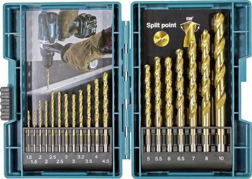 Makita Bohrersatz Longlife HSS TiN 19-teilig in Gold - Bild 1