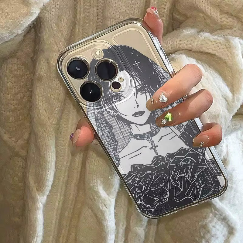 Oosaki Nana iPhone Schutzhülle mit luxuriösem süßem Hochzeitskleid Design in Transparent für iPhone 7 bis iPhone 17 Pro Max Modelle - Bild 3
