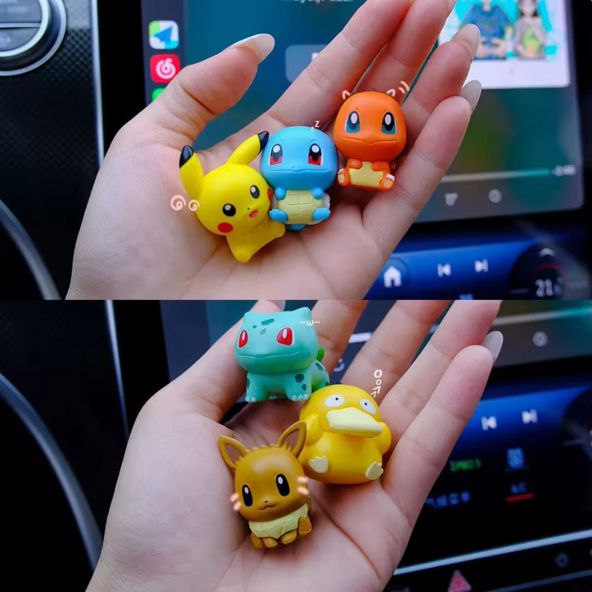 TAKARA TOMY Pokémon Pikachu Figuren, Wasserspielzeug, 6-teiliges Set - Bild 3