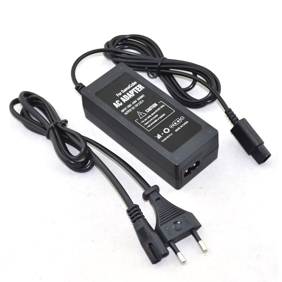 xunbeifang EU-Stecker Netzteil für GameCube Videospielkonsolen AC-Adapter in Schwarz - Bild 2