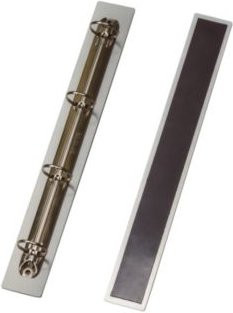 Djois Ringbuchleiste A4 aus Recycling-Aluminium in Silbergrau mit 4-Ring-Mechanik für bis zu 250 Blatt - Bild 1