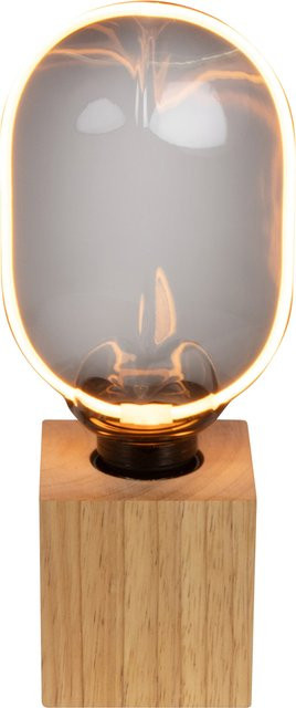 OSRAM Tischleuchte Vintage aus Holz und Glas mit E27 Fassung und inklusive Leuchtmittel - Bild 1