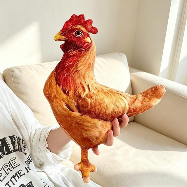 Yiran toy Hahn Plüschtier, Cartoon Huhn, 30cm - Bild 1