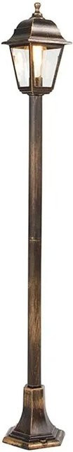 QAZQA Klassische Gartenlaterne Hauptstadt in Antikgold, IP44, Höhe: 122 cm - Bild 1