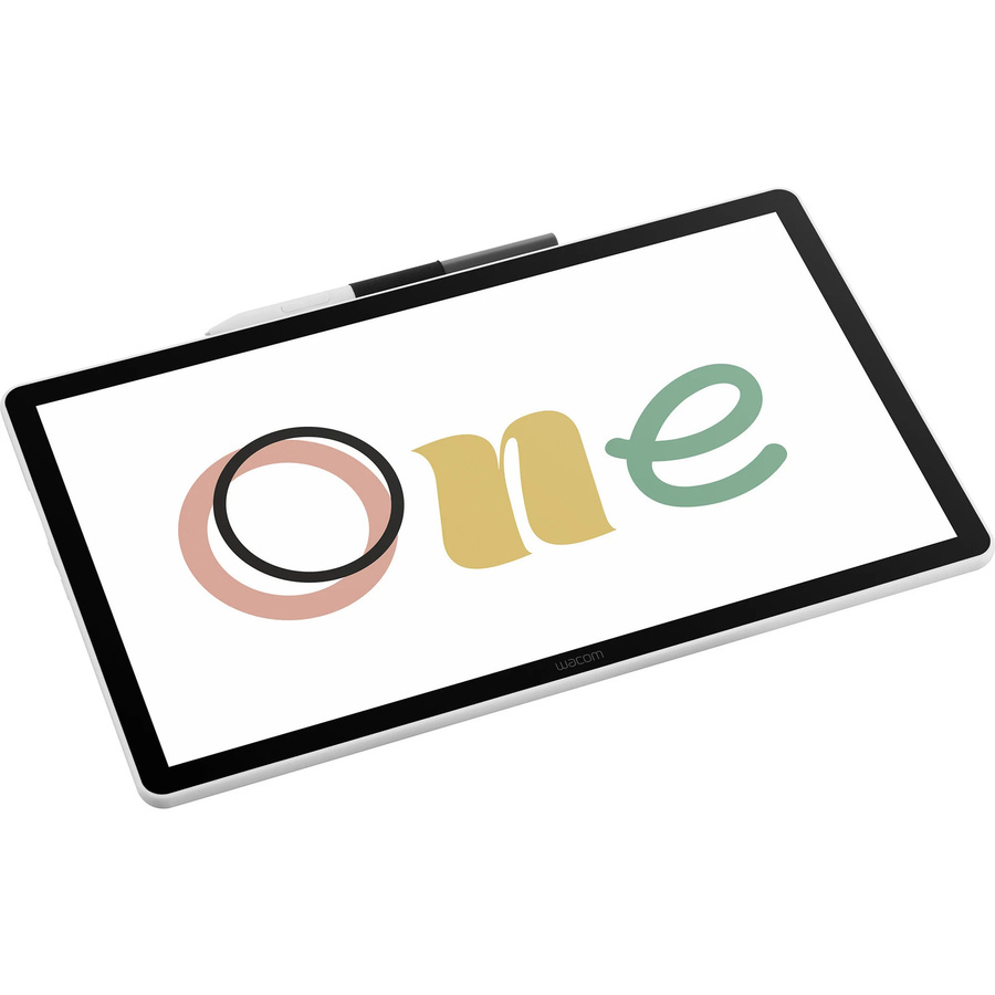 Wacom One 14 Grafiktablett mit Full HD Display in Schwarz/Weiß via USB-C kabelgebunden - Bild 2