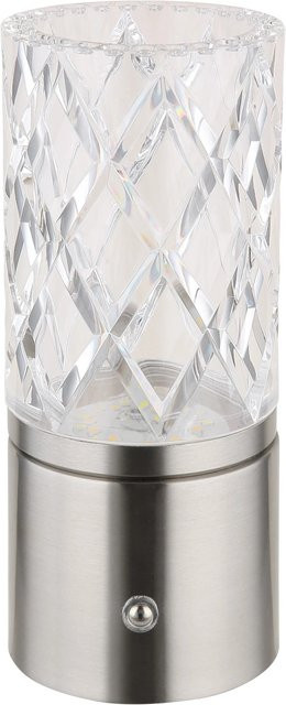 Globo Tischleuchte Lunki LED Metall Nickel Matt dimmbar mit Akku - Bild 1