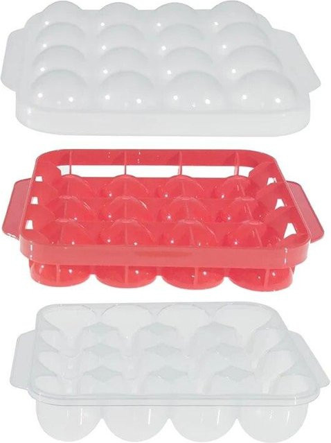 SEEQS Fleischbällchen-Form aus Kunststoff für Fleisch und Geflügel, Rot - Bild 1