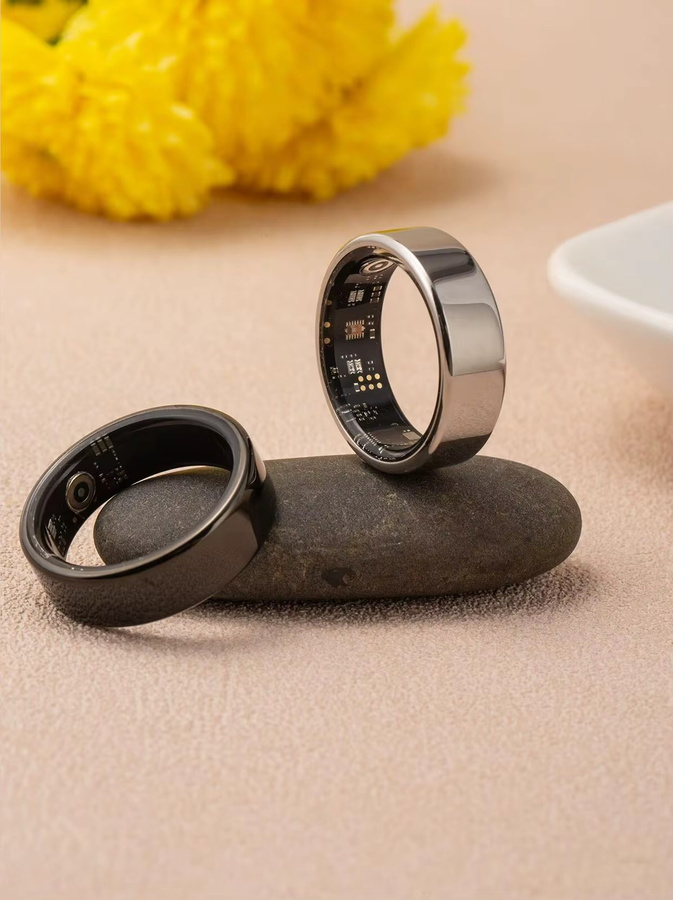 Amovan Nova Smart Ring Unisex in Schwarz mit GPS, Herzfrequenz-, Blutsauerstoff-, Schlaf- und Temperaturüberwachung - Bild 3