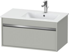Duravit Waschtischunterschrank Ketho in Grau, wandhängend, B: 80 cm, T: 47,5 cm, H: 41 cm - Bild 1