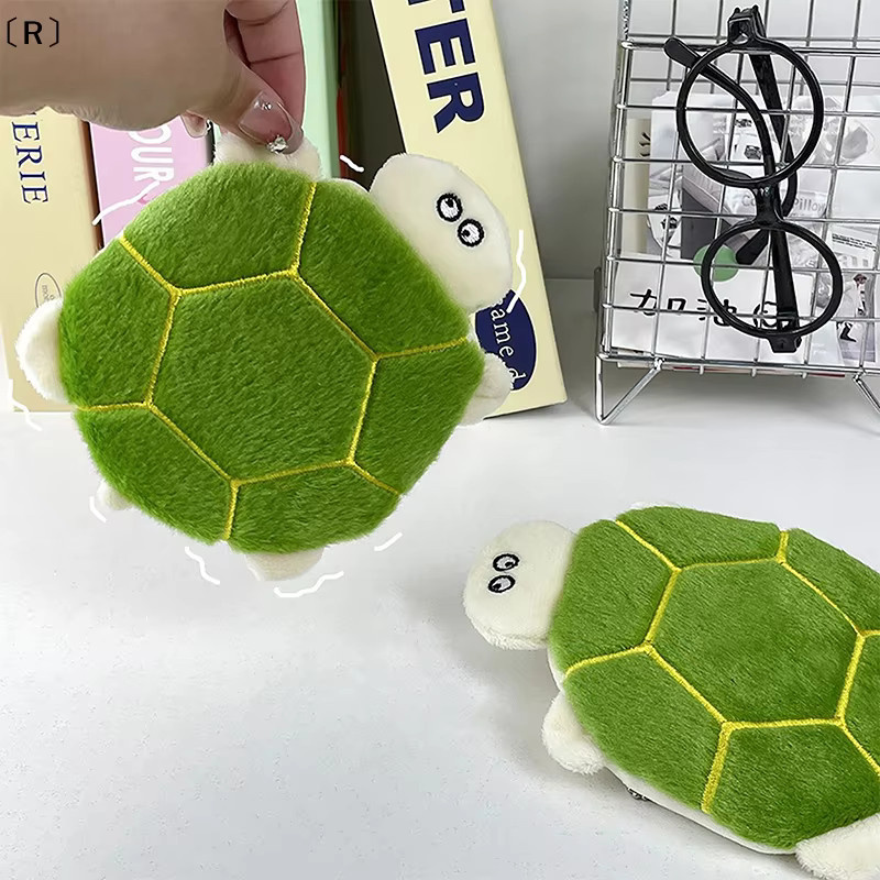 Niedliche Schildkröten-Bleistifttasche in Grün als multifunktionales Etui für Schulbedarf und Münzportemonnaie - Bild 4