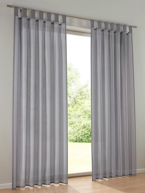 Dekostore Heine Home in Transparent/Silbergrau aus 100% Polyester - Bild 1