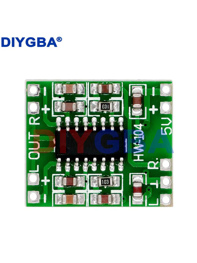 DNIGEF PAM8403 Super Mini Digitaler Verstärker Klasse D 2x3W Grün mit USB-C Anschluss, 10 Stück - Bild 2