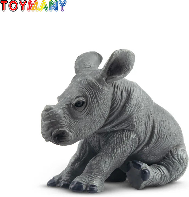 Toymany Nashorn Kalb, Action Figuren, Tiere, Grau - Bild 1