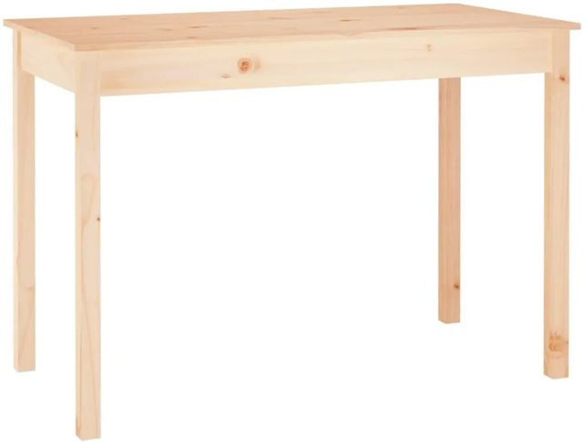 vidaXL Esstisch aus Massivholz Kiefer in Braun, B/T/H: 110 x 55 x 75 cm - Bild 1