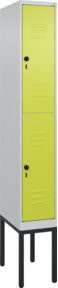 C+P Doppelstock-Spind Classic PLUS mit Sicherheits-Drehriegel, 1 Abteil, Viridingrün, H x B x T: 212 x 30 x 50 cm - Bild 1