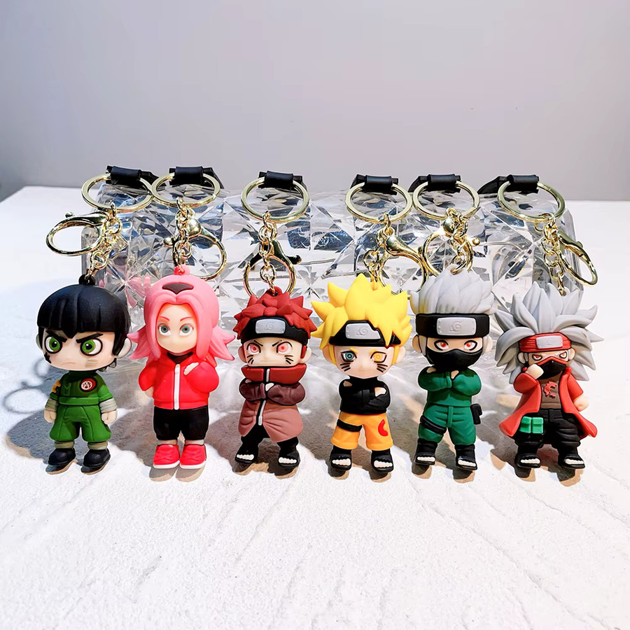 Bandai Schlüsselanhänger Set, Naruto Shippuden, Silikon, Unisex - Bild 2