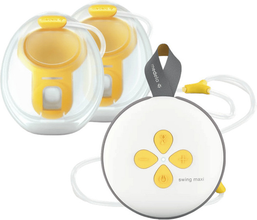 Medela Swing Maxi Hands-Free elektrische Milchpumpe in Weiß mit wiederaufladbarem Akku