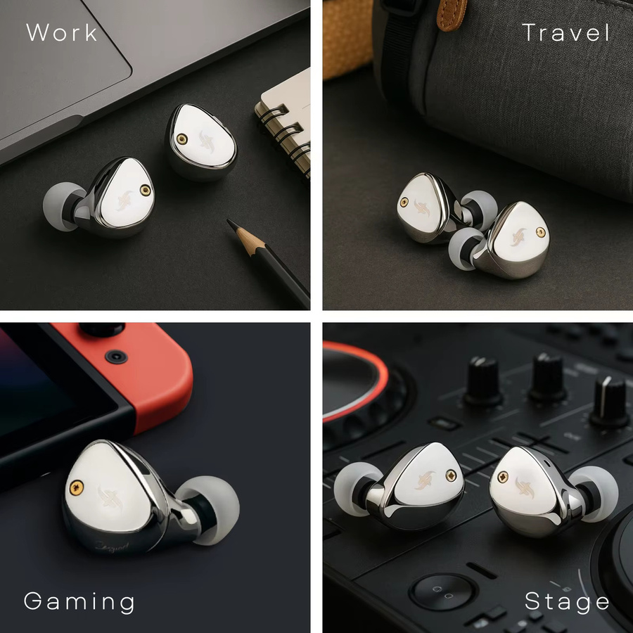 SIMGOT ET142 PZT In-Ear-Kopfhörer mit Dual-Symmetrischem magnetischem Planar-Treiber und Tuning-LC7-Kabel - Bild 3