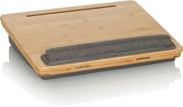 hjh OFFICE Laptopunterlage COMFILAP III aus Bambus und Stoff in Braun - Bild 1