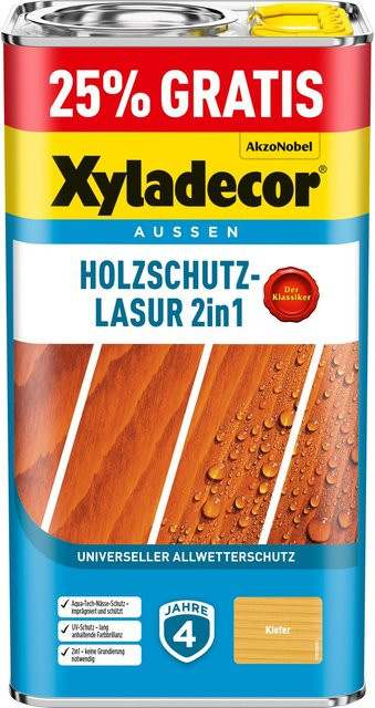 Xyladecor Holzschutz-Lasur 2in1 Kiefer matt 5 l - Bild 1