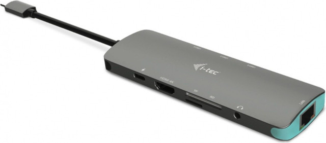 i-tec USB-C Metal Nano Docking Station mit 4K HDMI, LAN und Power Delivery in Schwarz/Grau - Bild 2
