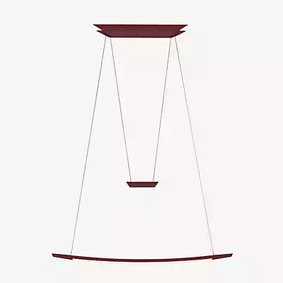 Oligo Lisgo Sky LED-Pendelleuchte in Rot Matt mit warmweißem Licht (2700K) und Höhenverstellbarkeit - Bild 1