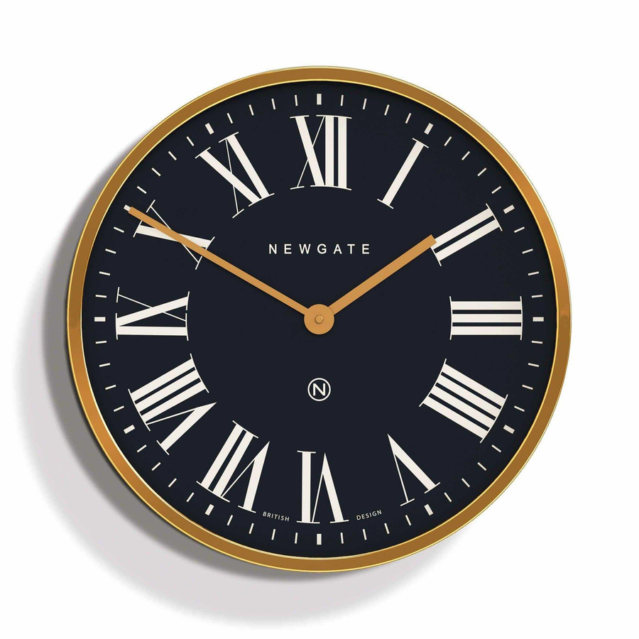 Newgate Mr Butler Wanduhr aus Messing in Grau, Durchmesser: 45 cm - Bild 1