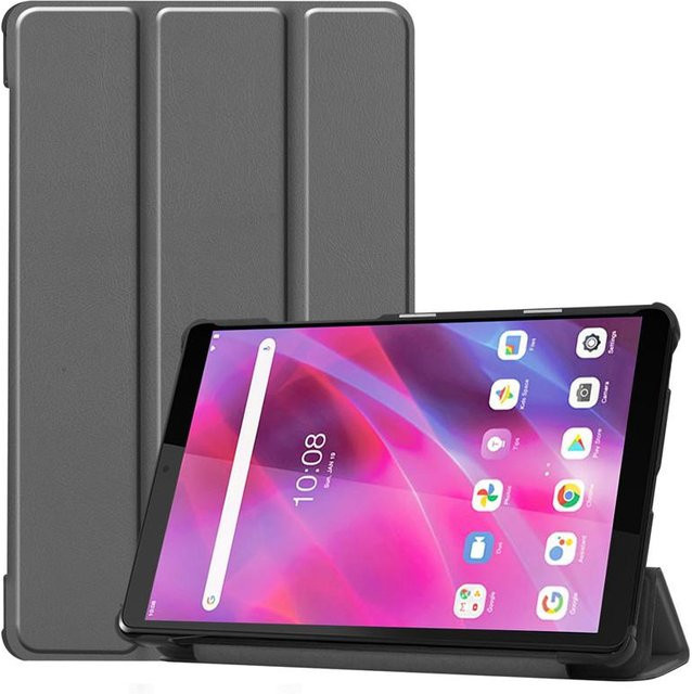 Schutzhülle aus PU-Leder für Lenovo Tab M8 3. Generation (TB-8505, TB-8506, TB-8705) in Grau - Bild 1