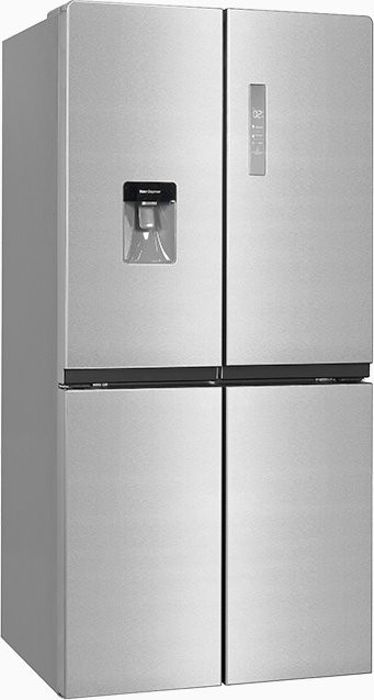 Exquisit Multidoor Kühlschrank MD500-160-WS-030F in Silber mit NoFrost und Inoxlook - Bild 1