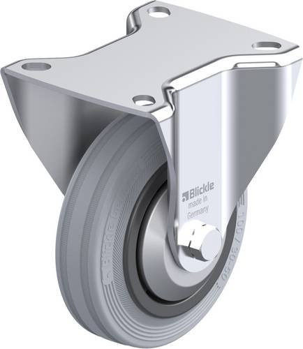 Blickle Bockrolle B-VPP 100G-SG-FA in Schwarz-Grau-Silber mit 100mm Rad-Durchmesser und 70kg Tragfähigkeit - Bild 1