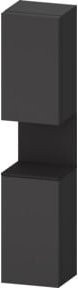 Duravit Hochschrank Qatego Eckschrank mit 2 Türen in Grau Anthrazit, B/T/H: 40 x 36 x 176 cm - Bild 1