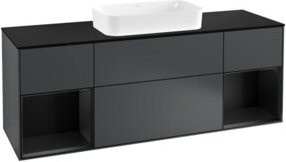 V&B Waschtischunterschrank Finion mit Wandbeleuchtung, Breite: 160 cm, Tiefe: 50,1 cm, Höhe: 50,1 cm, lackiert - Bild 1