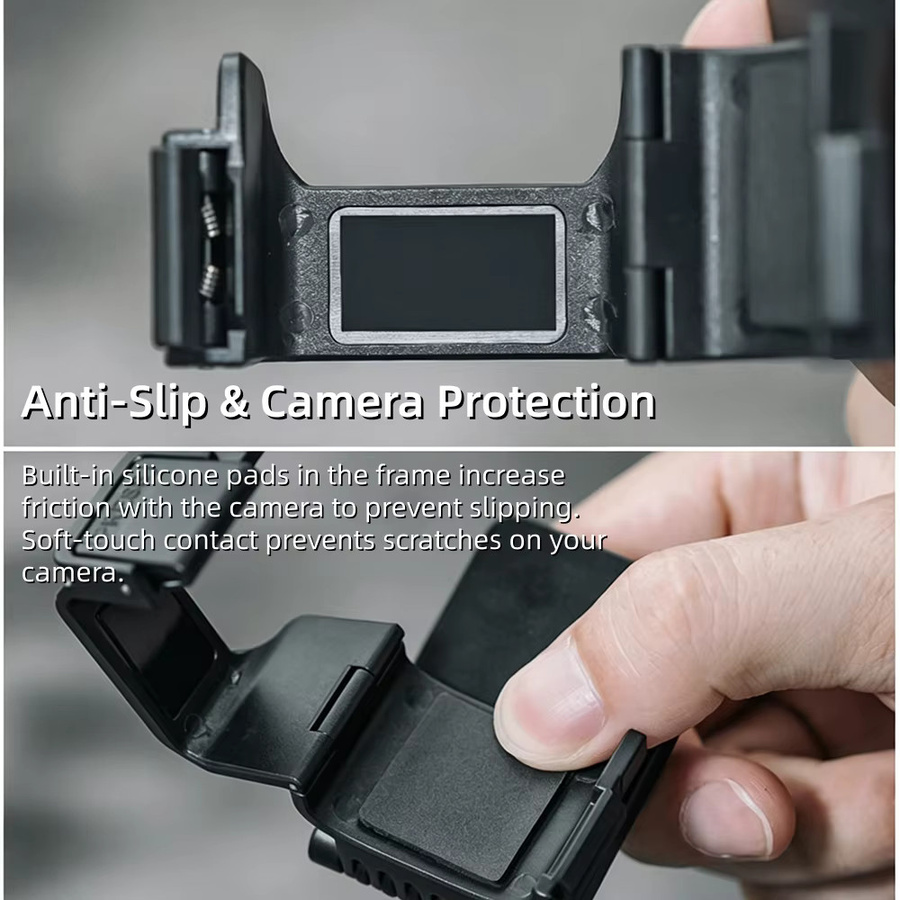 DJI OSMO Pocket 3 Erweiterungshalterung mit magnetischer Halterung und Auto-Saugnapf-Fixierbasis in Schwarz - Bild 4