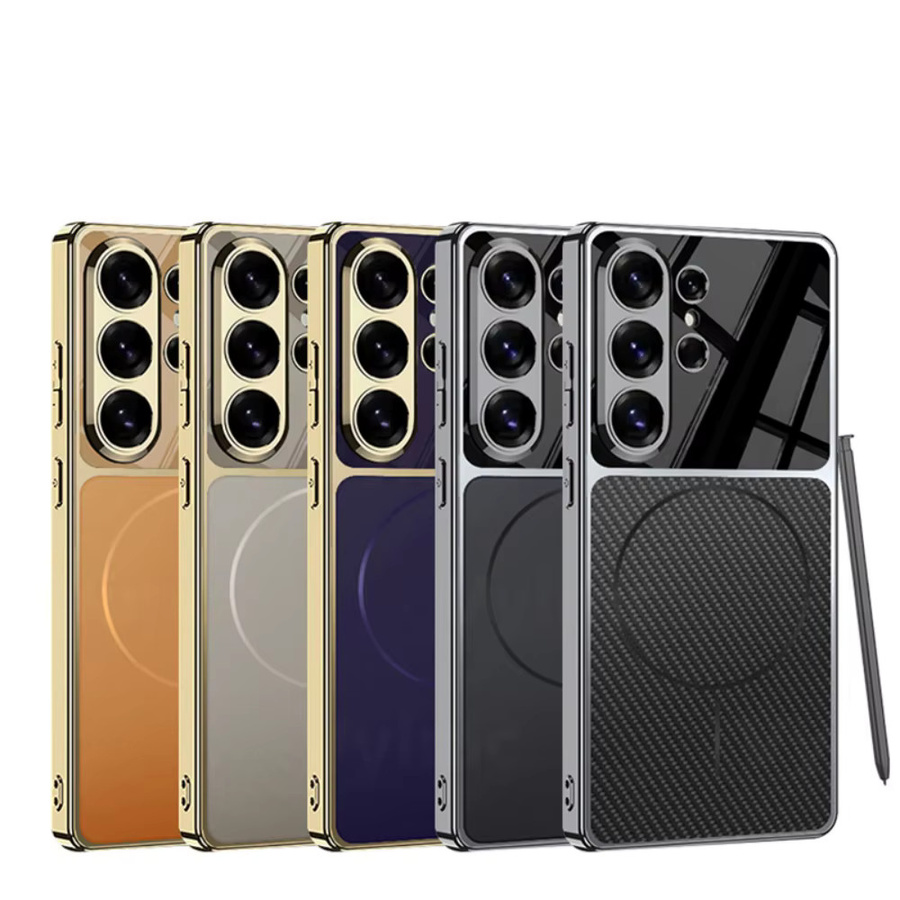 Vyimc Luxus-Handyhülle mit Magnetverschluss und matter Oberfläche für Samsung Galaxy S26 Ultra, Stoßfester Schutzrahmen mit Linsenschutz - Bild 4
